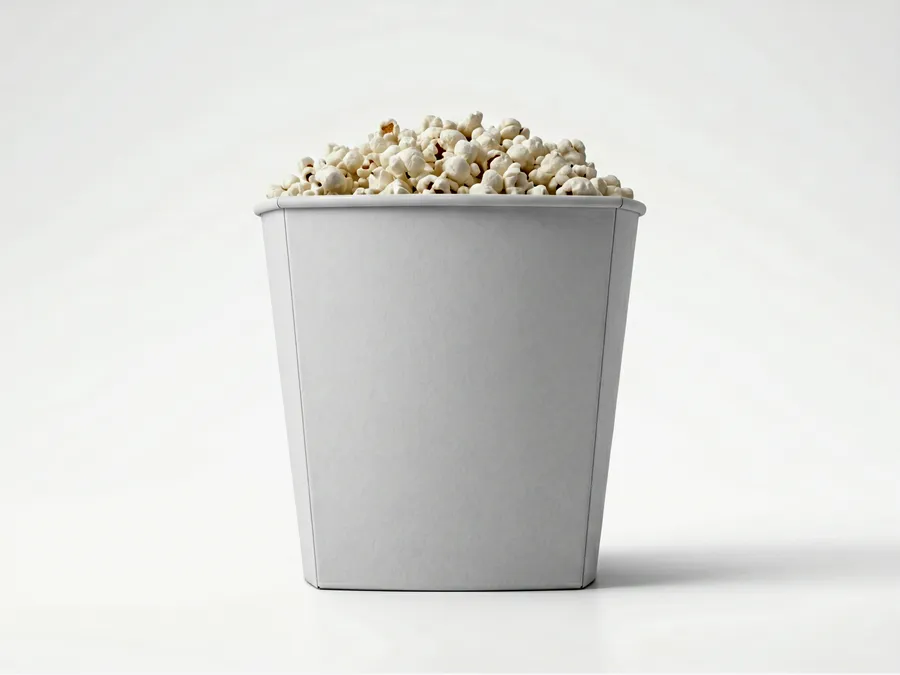 FREE POPCORN BUCKET MOCKUP — FRONT VIEW STUDIO (PSD) mockup preview 4