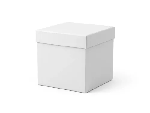 Free Gift Box Mockup With Lid — Square Packaging (PSD) alternate mockup preview