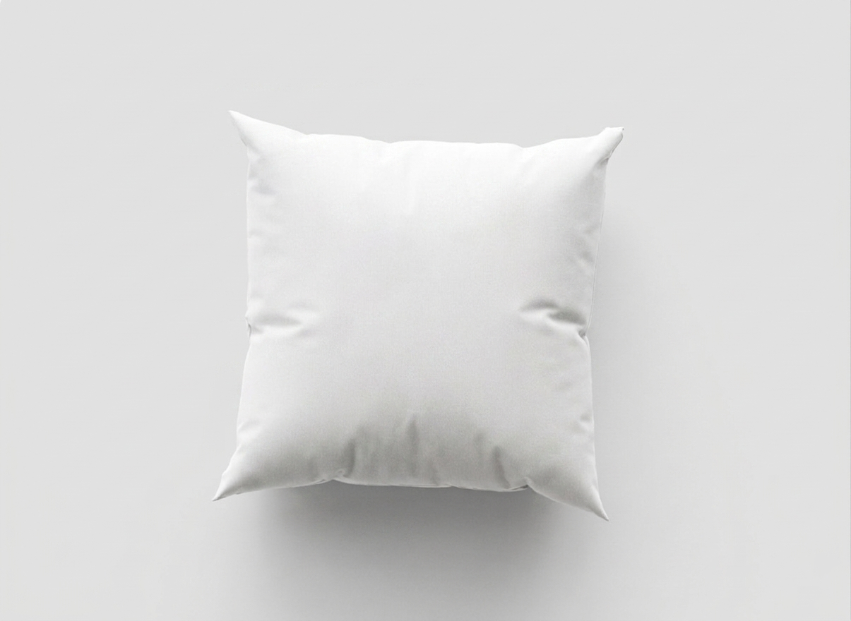 Free Square Pillow Mockup Front View — Clean Studio Overhead (PSD) alternate mockup preview