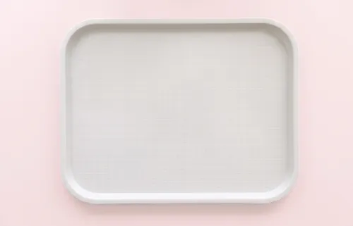 Free Food Tray Mockup With Pattern Design — Top View (PSD) alternate mockup preview