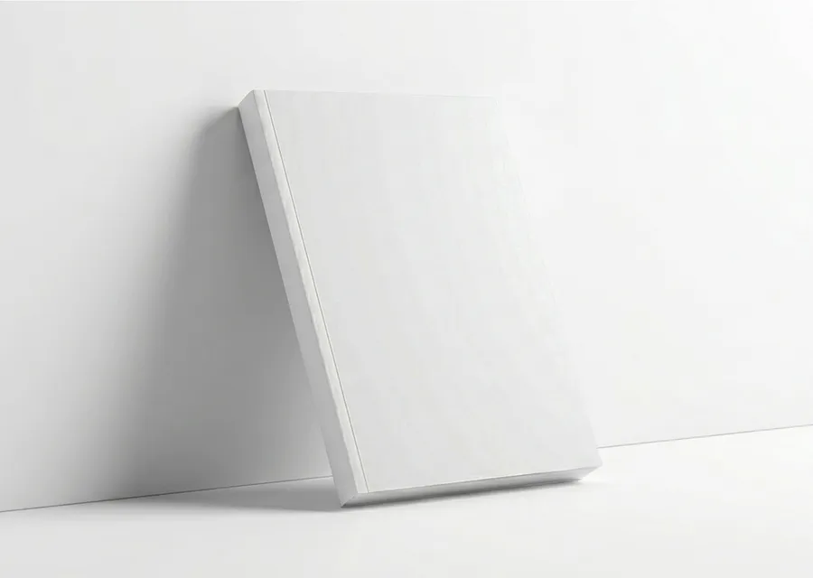 FREE 6X9 BOOK MOCKUP LEANING AGAINST WALL — PERSPECTIVE VIEW (PSD) mockup preview 2