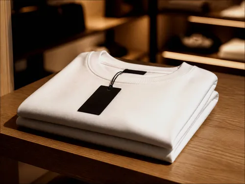 Free Folded Sweatshirt Mockup With Hang Tag — Retail Store Scene (PSD) alternate mockup preview