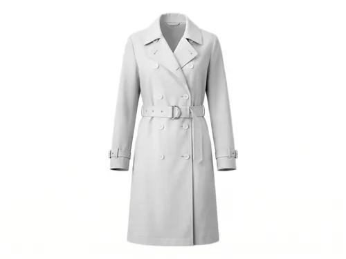 Free Double-Breasted Trench Coat Mockup — Ghost Mannequin (PSD) alternate mockup preview