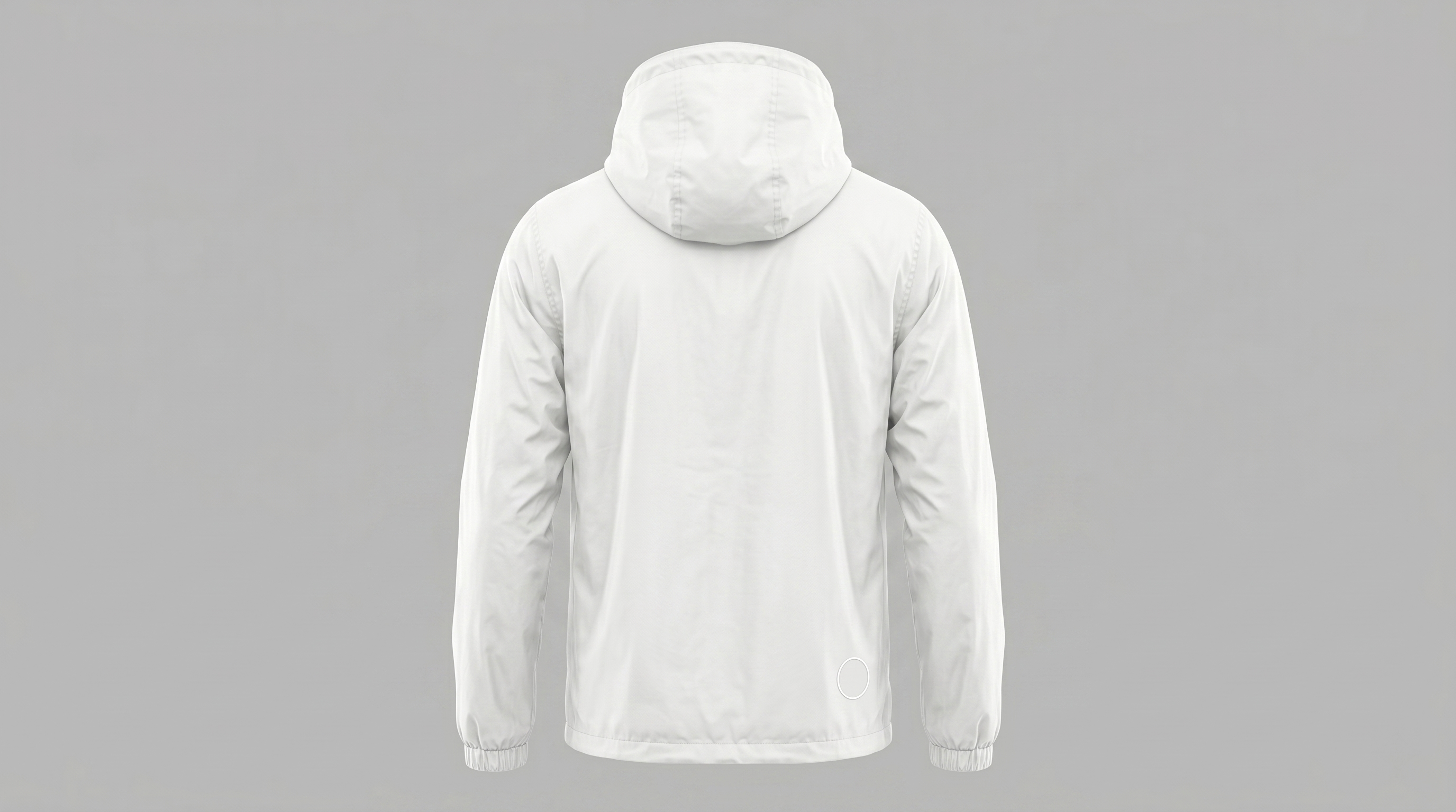 FREE HOODED WINDBREAKER MOCKUP — ALL-OVER-PRINT COLOR SPLASH (PSD) mockup preview 3
