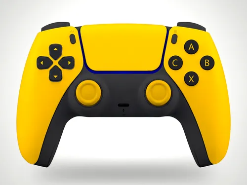 Free Next-Gen Gaming Controller Mockup — Front Studio View (PSD) mockup preview