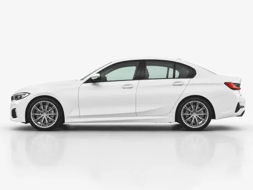 Side View Car Wrap Mockup – Blue Bmw 3 Series Livery (PSD) alternate mockup preview
