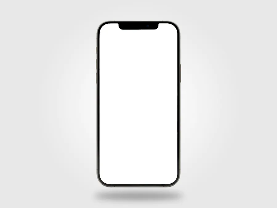 FREE IPHONE 12 PRO MAX MOCKUP — CLEAN GREY BACKDROP (PSD) mockup preview 2