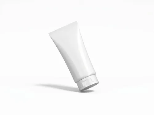 Free Face Wash Tube Mockup Floating Diagonal — Levitation Studio (PSD) alternate mockup preview