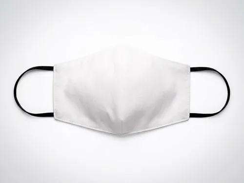 Free Fabric Face Mask Mockup Front View — Clean Studio (PSD) alternate mockup preview