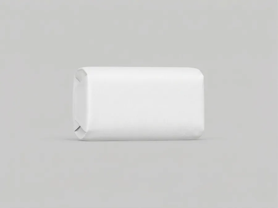 FREE WRAPPED SOAP BAR PACKAGING MOCKUP — FRONT VIEW (PSD) mockup preview 3