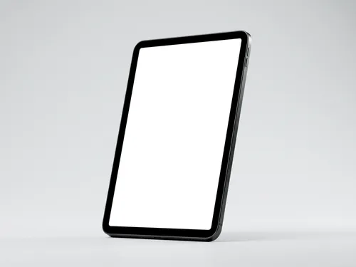 Free Ipad Tablet Mockup Standing Upright — Minimal Studio (PSD) alternate mockup preview