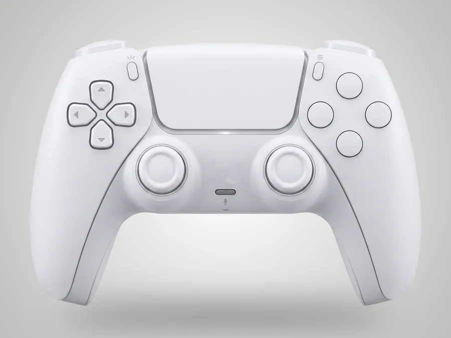 FREE NEXT-GEN GAMING CONTROLLER MOCKUP — FRONT STUDIO VIEW (PSD) mockup preview 2