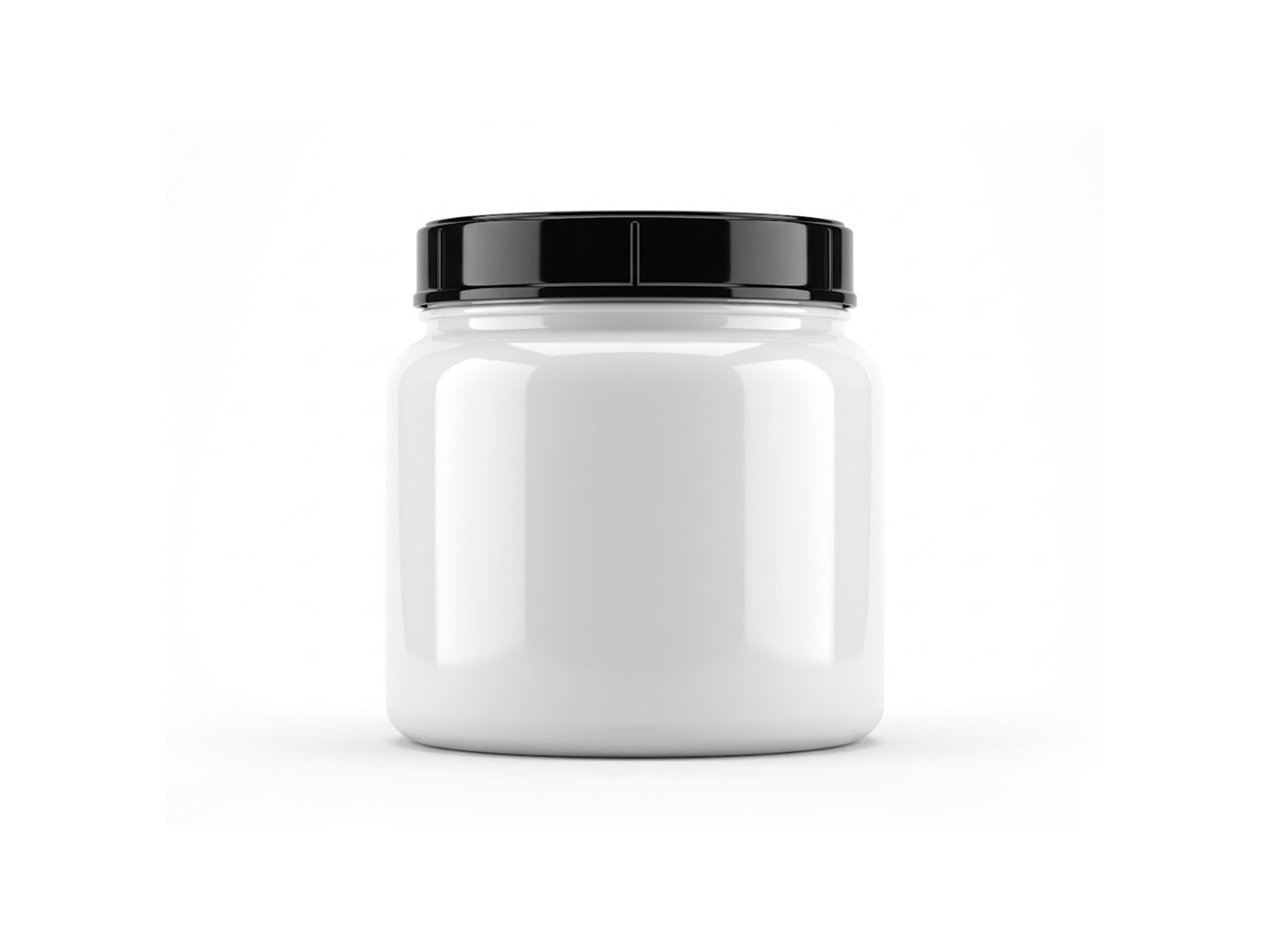 FREE PROTEIN SUPPLEMENT JAR MOCKUP — FRONT VIEW LABEL (PSD) mockup preview 2