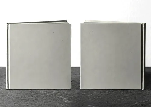 Free 8.25x8.25 Square Hardcover Book Mockup — Dual Front View On Slate (PSD) alternate mockup preview