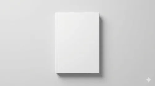Free 5.5x8.5 Hardcover Book Mockup Flat Lay — Top View (PSD) alternate mockup preview