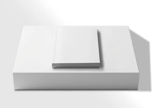 Free 6x9 Book Mockup Flat Lay On White Pedestal — Top Angle View (PSD) alternate mockup preview