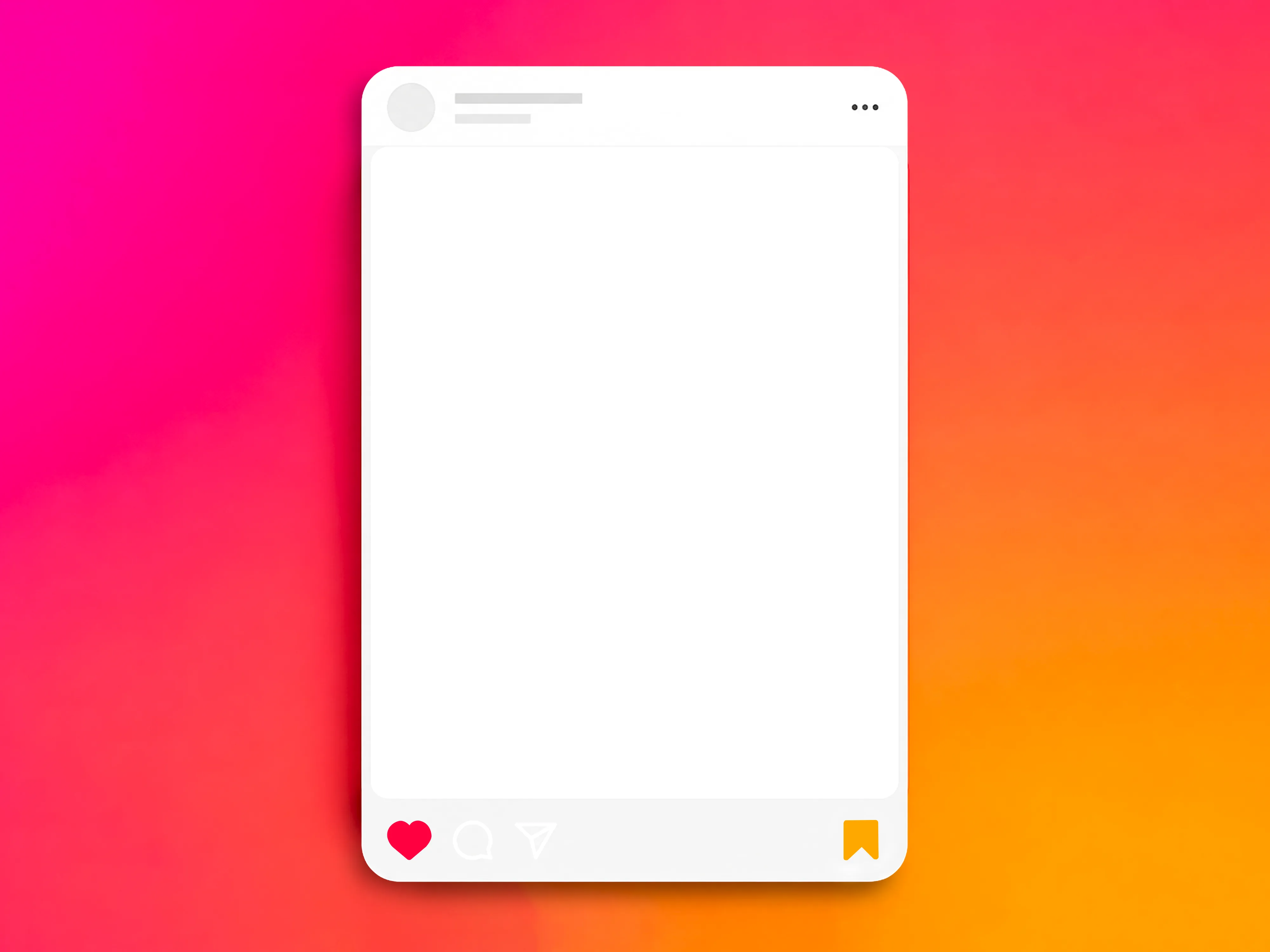 Instagram Portrait Post Mockup – Pink Orange Gradient (1080x1350) mockup preview 2