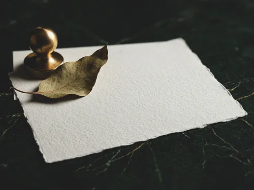 Free Logo Mockup On Torn Edge Paper — Dark Marble Luxury Scene (PSD) alternate mockup preview