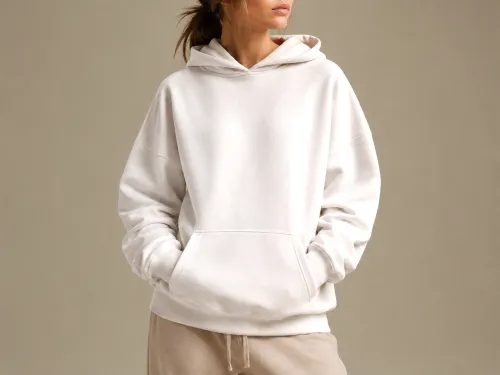 Oversized Hoodie Mockup – Female Model Graphic Print (PSD) alternate mockup preview