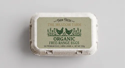 Free 6-Pack Egg Carton Packaging Mockup — Top View (PSD) mockup preview