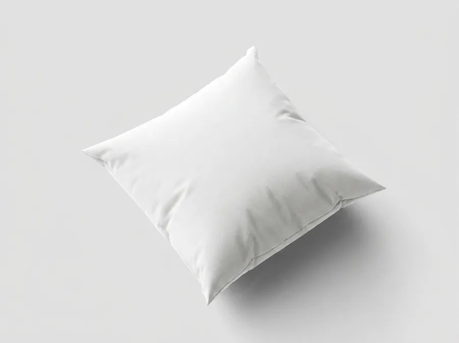 FREE SQUARE PILLOW MOCKUP ANGLED THREE QUARTER VIEW — STUDIO (PSD) mockup preview 2