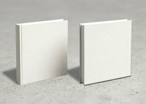 Free 8.25x8.25 Square Hardcover Book Mockup — Front & Spine Dual View (PSD) alternate mockup preview