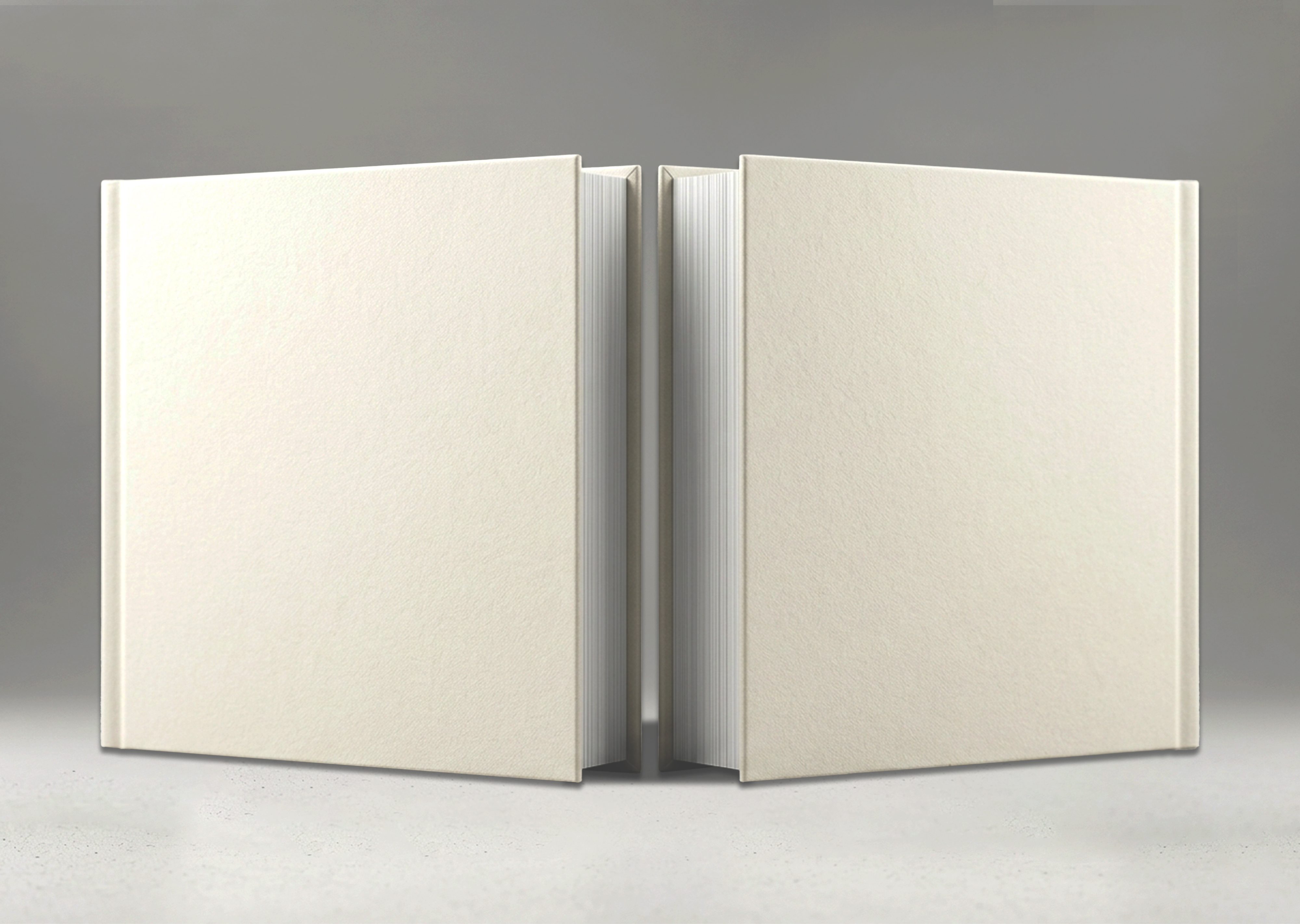 FREE 8.25X8.25 SQUARE HARDCOVER BOOK MOCKUP — FRONT & BACK OPEN SPREAD VIEW (PSD) mockup preview 2