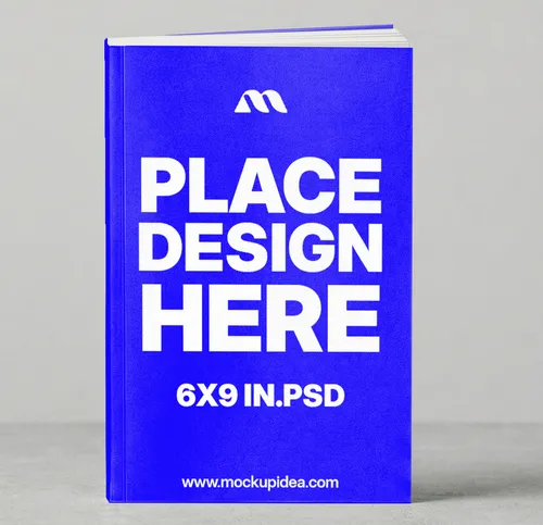Free Standing Front-Facing 6x9 Book Mockup ( PSD ) alternate mockup preview