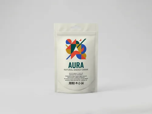 Free Matte Stand Up Pouch Mockup With Hang Hole — Front View (PSD) mockup preview