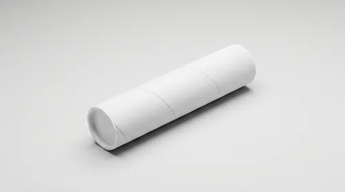Free Paper Tube Packaging Mockup — Diagonal Lying View (PSD) alternate mockup preview