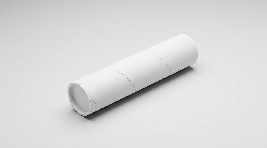 FREE PAPER TUBE PACKAGING MOCKUP — DIAGONAL LYING VIEW (PSD) mockup preview 3