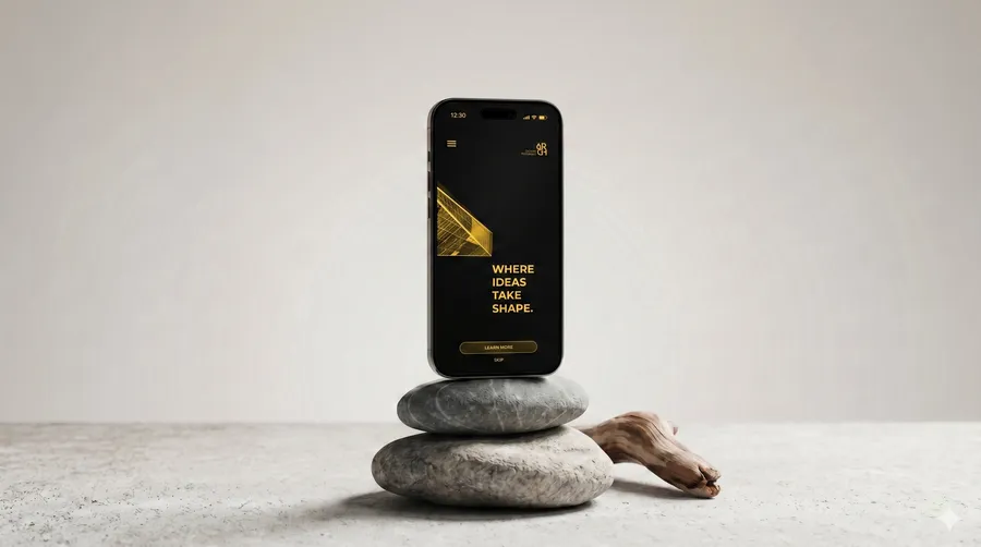 FREE IPHONE MOCKUP BALANCED ON ZEN STONES — ORGANIC NATURE SCENE (PSD) mockup preview 3
