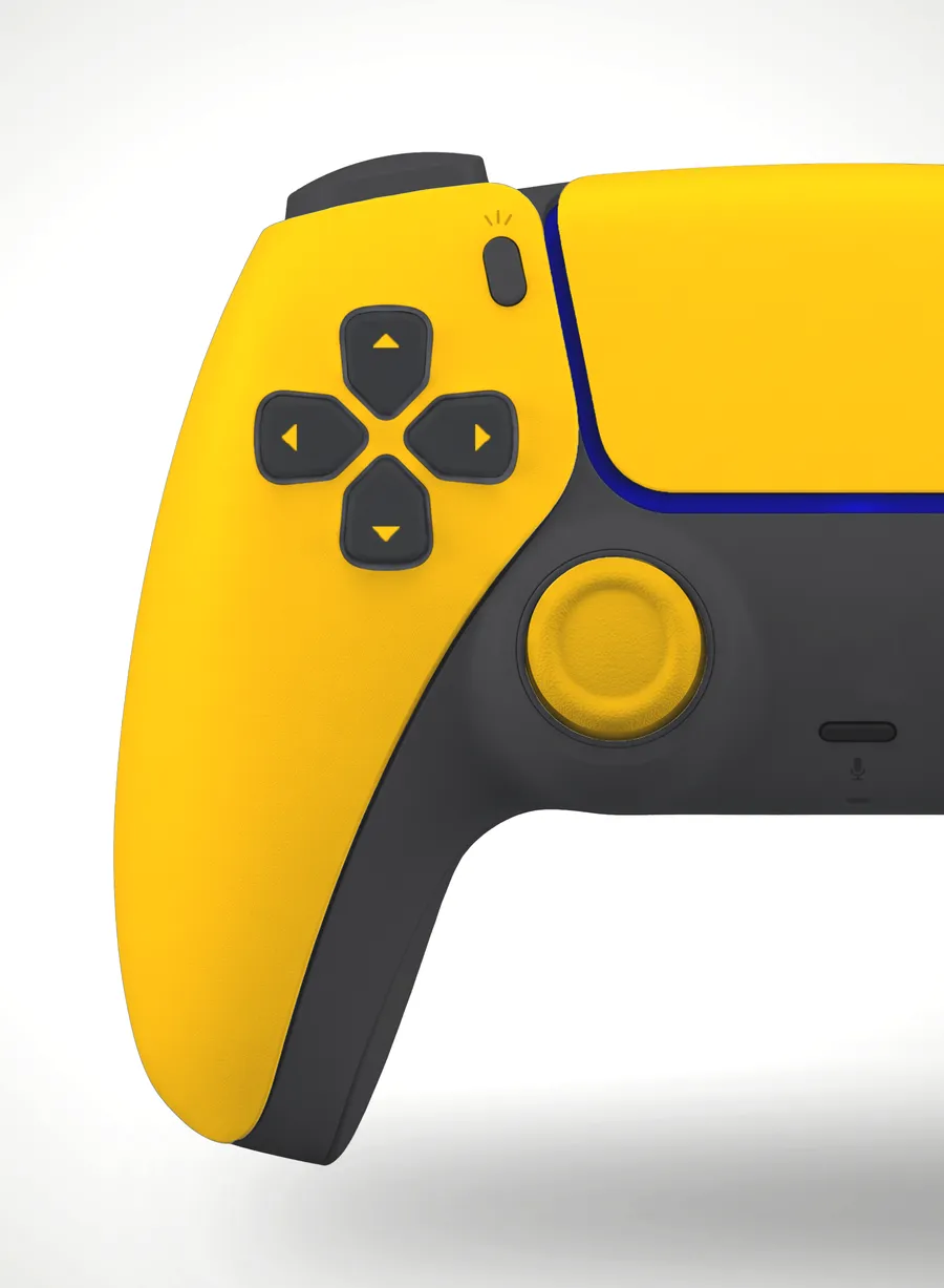 FREE NEXT-GEN GAMING CONTROLLER MOCKUP — FRONT STUDIO VIEW (PSD) mockup preview 4