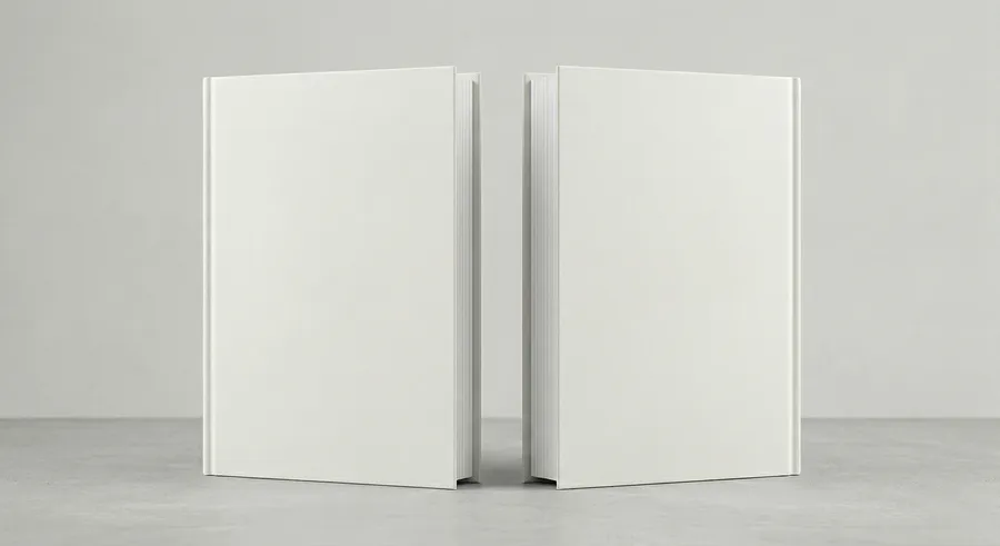 FREE 5X8 HARDCOVER BOOK MOCKUP STANDING — PAGE EDGES VIEW (PSD) mockup preview 3