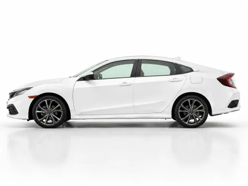 Car Livery Mockup – Black Sedan Racing Stripe Wrap (PSD) alternate mockup preview