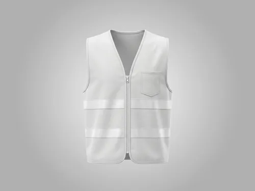 Free Safety Vest Mockup — Reflective Stripe Zip Front (PSD) alternate mockup preview