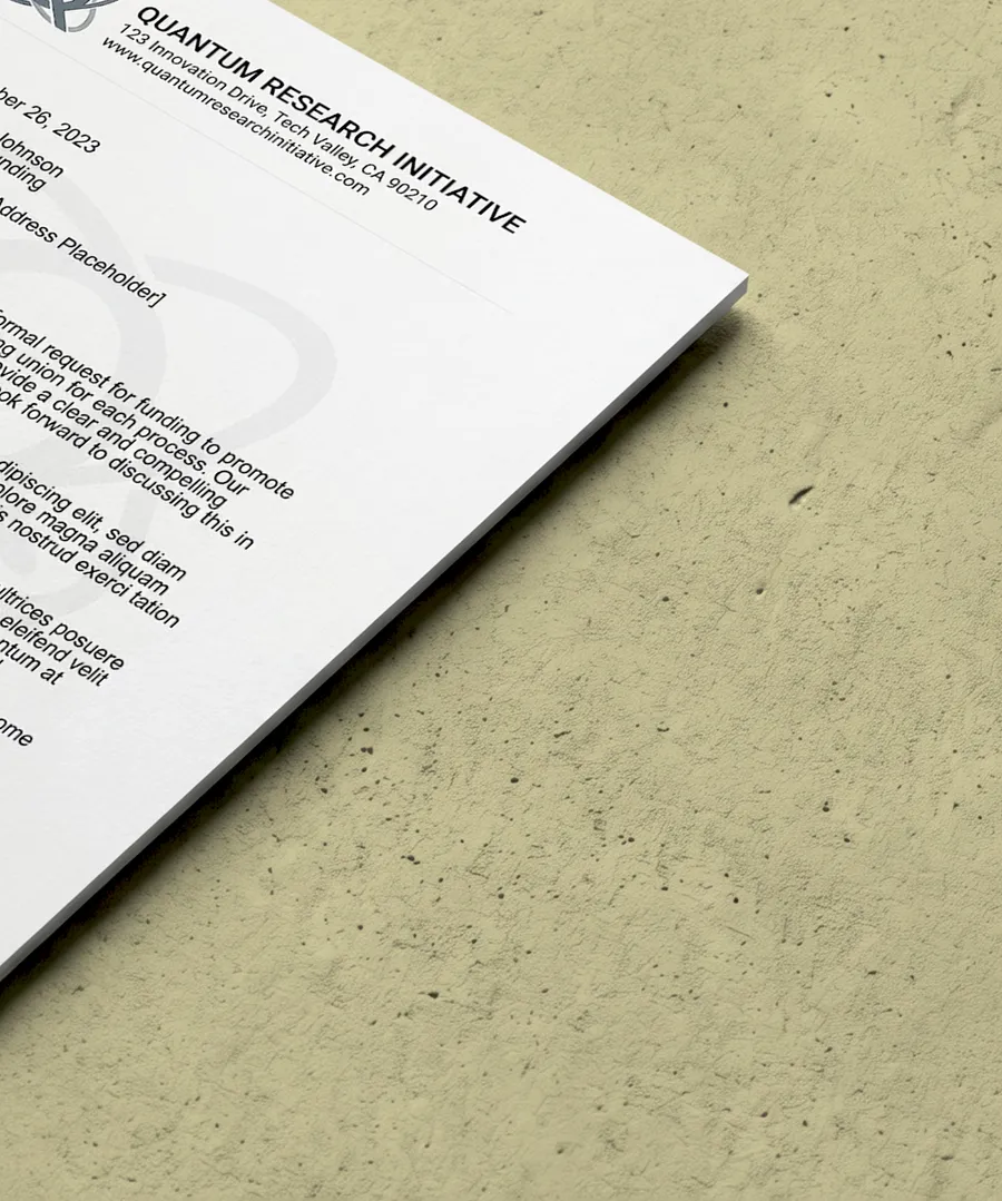 FREE A4 LETTERHEAD STACK MOCKUP ON TEXTURED CONCRETE — PERSPECTIVE VIEW (PSD) mockup preview 2