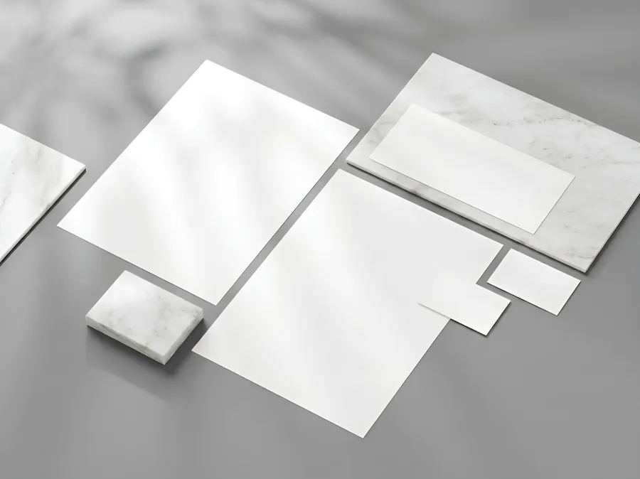 FREE STATIONERY BRANDING MOCKUP SET — LETTERHEAD ENVELOPE BUSINESS CARD (PSD) mockup preview 4