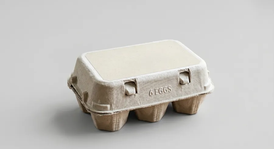  FREE EGG CARTON MOCKUP — PULP TRAY FARM FRESH LABEL (PSD) mockup preview 3