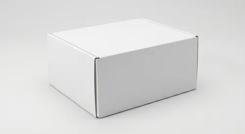 Free Corrugated Mailing Box Mockup — Perspective Studio View (PSD) alternate mockup preview