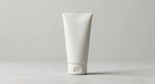 Free Face Wash Tube Mockup Standing Upright — Front View (PSD) alternate mockup preview