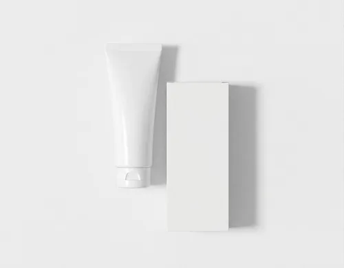Free Face Wash Tube And Box Packaging Mockup — Full Set (PSD) alternate mockup preview