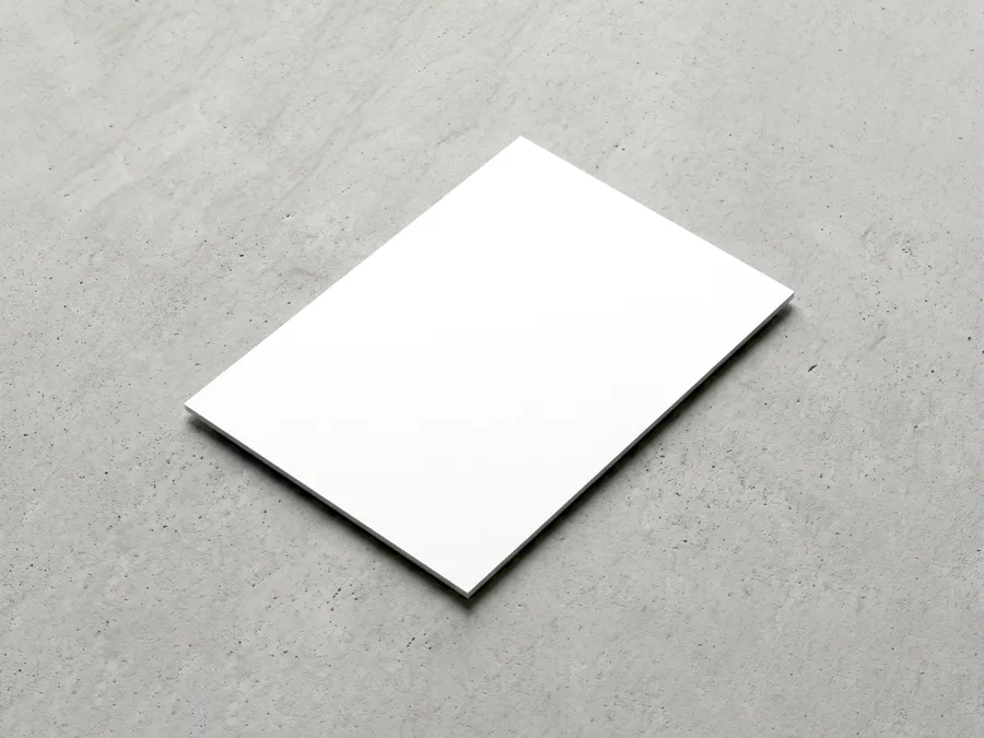FREE A4 LETTERHEAD STACK MOCKUP ON TEXTURED CONCRETE — PERSPECTIVE VIEW (PSD) mockup preview 4