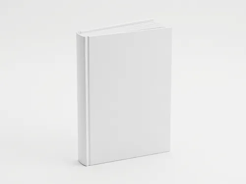 Free Standing Hardcover Book Mockup — Front & Spine View (PSD) alternate mockup preview