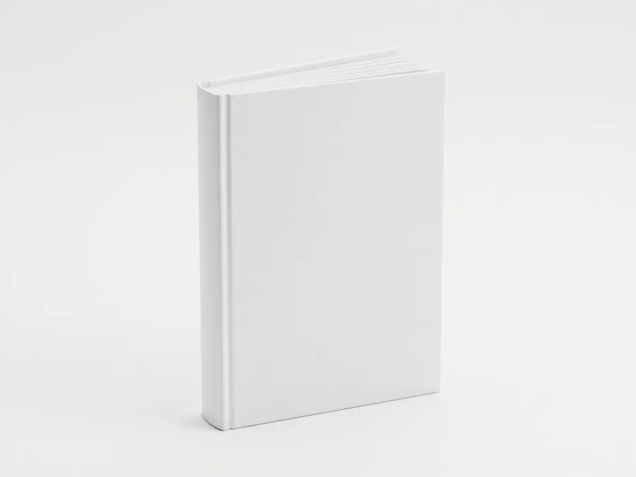 FREE STANDING HARDCOVER BOOK MOCKUP — FRONT & SPINE VIEW (PSD) mockup preview 2