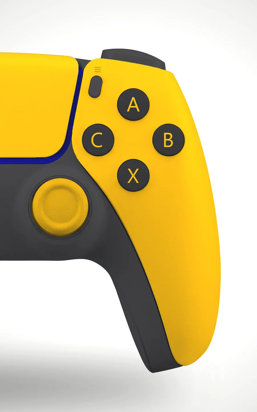 FREE NEXT-GEN GAMING CONTROLLER MOCKUP — FRONT STUDIO VIEW (PSD) mockup preview 3