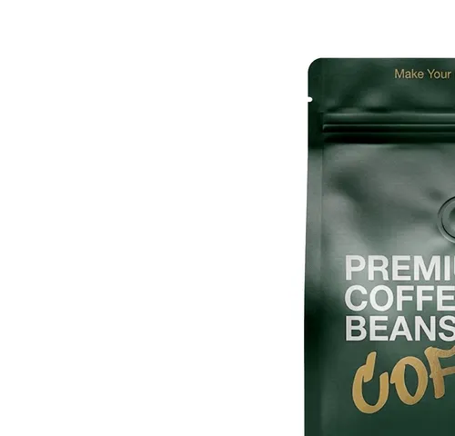 Free Matte Coffee Bag With Window Mockup — Front View (PSD) alternate mockup preview