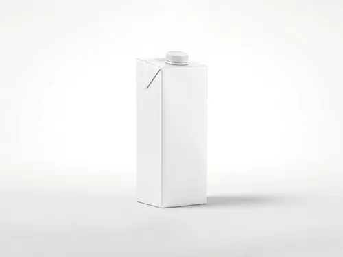 Free 1 Litre Milk Carton Packaging Mockup — Front & Side View (PSD) alternate mockup preview